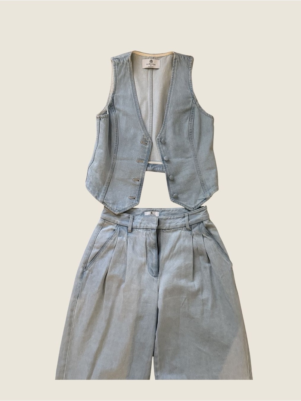Aritzia High-Waist Wide Leg Trouser Set